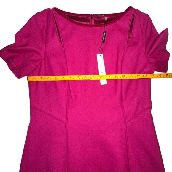 NWT Elie Tahari Red Jonas Wool Dress Size US 10 - Picture 9 of 14